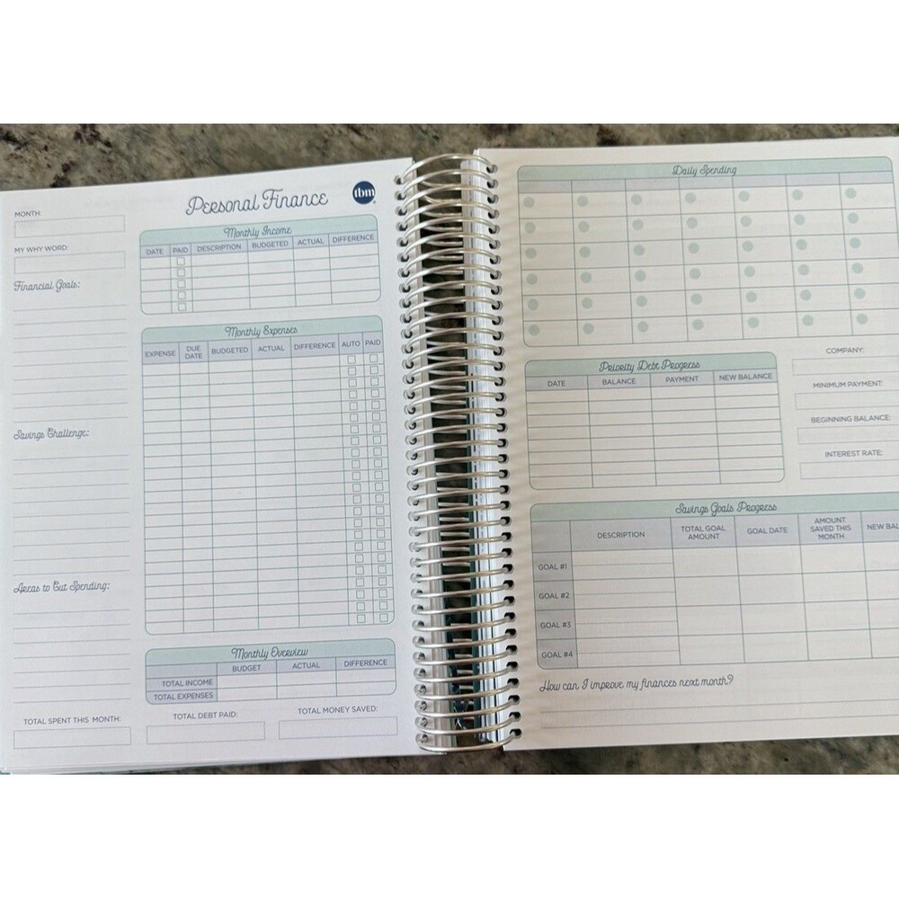 The Budget Mom Live Rich Planner Personal & Finance Undated Sz: 8 3/4” X 9 1/2” - Picture 4 of 14